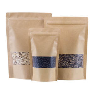 <span class=keywords><strong>Bolsas</strong></span> de <span class=keywords><strong>papel</strong></span> <span class=keywords><strong>Kraft</strong></span> recicladas respetuosas con el medio ambiente, embalaje de alimentos, Mylar, Ziplock, con ventana - Product Image 3