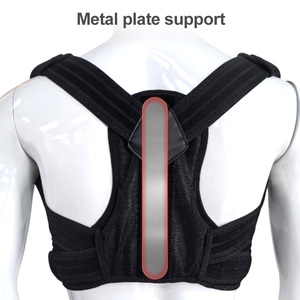 Nueva venta al por mayor de tela de malla ajustable transpirable Corrector de <span class=keywords><strong>postura</strong></span> de columna vertebral jorobada correa trasera cinturones de soporte para hombres - Product Image 1