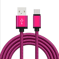 Kabel Usb Mikro Tipe C Pengisi Daya Berwarna Super Fleksibel Grosir