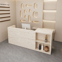 Comptoir de caisse de supermarché Simple Anti-cave Stone Tide Brand avec 3 compartiments 100x60cm