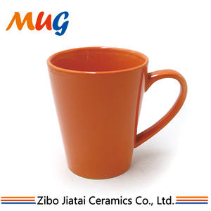 Khuyến Mại Top Grade 12 Oz Tráng Men Màu Cam Gốm Đồ Đá Cốc Cà Phê - Product Image 2