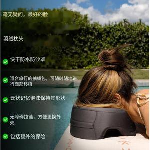Portable U Shape <b>Memory</b> <b>Foam</b> Face Pillow Light Gray Travel Sleep Support For Office Beauty Nap - Product Image 5