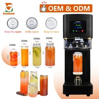 Machine de scellage de canettes PET pour boissons, thé, jus, café, avec logo personnalisé, pour bouteilles et gâteaux, à usage commercial