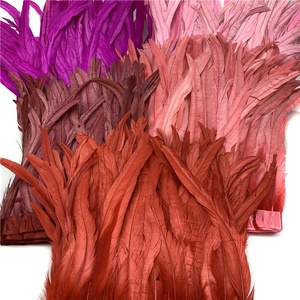 Giai đoạn biểu diễn lông 30-35 cm decolorized nhuộm Gà trống đuôi lông với vải cắt tỉa - Product Image 3