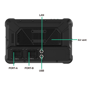 내비게이션 와이파이 NFC 차량 견고한 옥타 코어 태블릿 PC 안드로이드 13 중장비 모니터링을위한 AI AHD 카메라 - Product Image 3