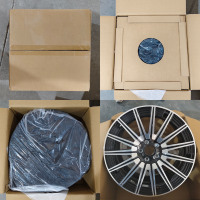 Jantes forgées personnalisées Wheelshome 5808F 21 22 23 pouces, noires, multi-rayons, légères, en alliage, pour Mercedes Classe G