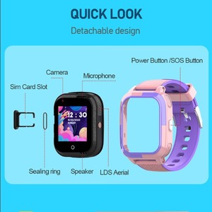 Reloj Inteligente para Niños <span class=keywords><strong>Serie</strong></span> Cat1 Ct11, Cuadrado, Silicona, IP68, Brújula, GPS, Llamada <span class=keywords><strong>SOS</strong></span>, Videollamada, Cámara, Magnético - Product Image 3