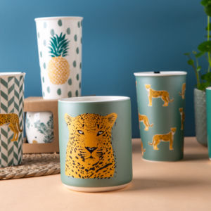 2025 superventas lindo guepardo Graffiti Taza <span class=keywords><strong>de</strong></span> cerámica botella <span class=keywords><strong>de</strong></span> agua creativa y tazas - Product Image 4