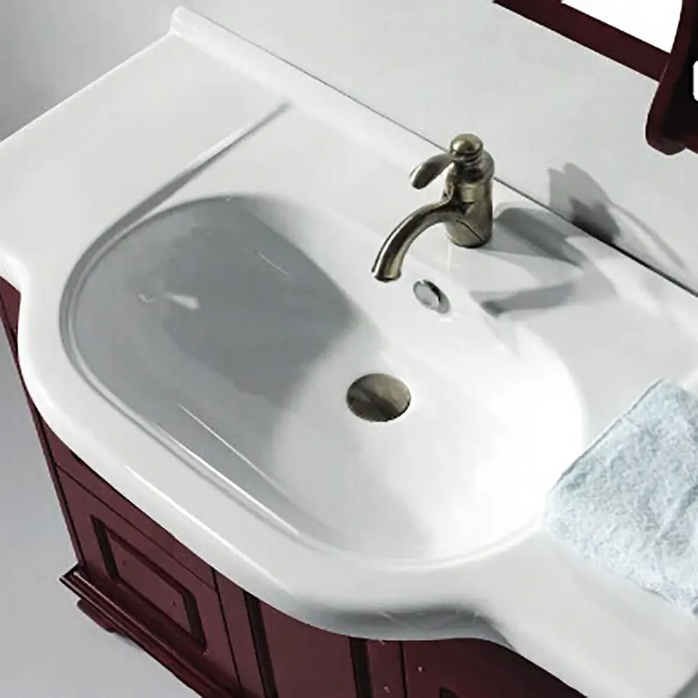 洗面台シンクモダンライト高級バスルームキャビネット白いバスルーム衛生陶器