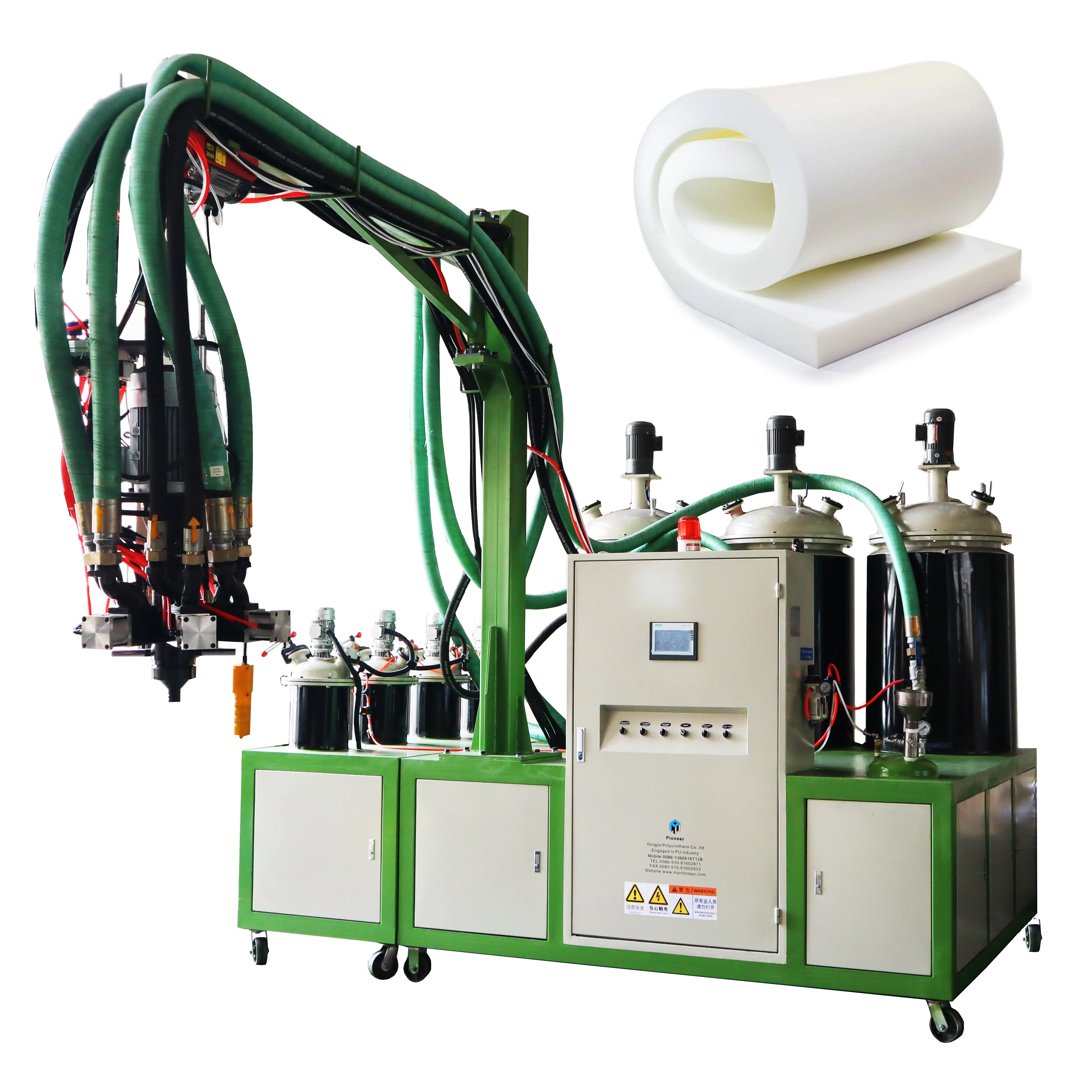 Máquina de espuma de poliuretano personalizada, máquina mezcladora de espuma de poliuretano de varios componentes