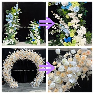 Panel de Pared de Flores Artificiales de Seda, Decorativo para Fiestas, 8x8 pies, Rosas 3D Rosadas, Fondo Rojo para Decoración de Bodas y Eventos - Product Image 6