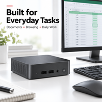 ODM Core I3 6100U 8/16GB 256/512GB 4K Dual HD-MI Display Tipe C Win10/11 Mini PC Gaming Komputer Desktop Mikro untuk Pekerjaan Kantor