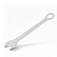 Clé combinée industrielle ultra-mince de 3 mm, finition chromée miroir, à fourche et à six pans, tailles 4 mm-32 mm
