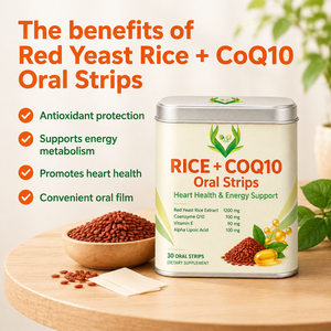 Tiras Orales de Coenzima Q10 al por Mayor para Apoyar el Metabolismo Energético, Tiras Solubles de CoQ10 - Product Image 3