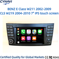 Lecteur multimédia pour voiture Mercedes Benz Classe E W211 (2002-2009) & CLS W219 avec écran partagé, GPS intégré, DSP, montage sur tableau de bord