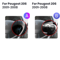 Autoradio Android 9 pouces 2+32 Go pour Peugeot 206 2001-2008, Android Auto sans fil, CarPlay, Aux, Carte 3D, Lecteur multimédia, GPS, Navi, WiFi, tactile