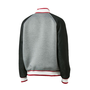 Custom Embroidery <b>Winter</b> Satin Varsity <b>Jackets</b> 100% Polyester Plus Size Breathable Zipper Cow Skin <b>Leather</b> - Product Image 4