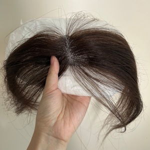 <span class=keywords><strong>Postiche</strong></span> à clipser, franges invisibles, extensions de style français, clip frontal, franges 3D en air pour femmes - Product Image 1