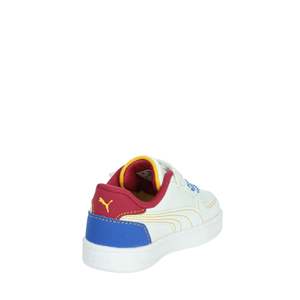 Zapatillas Puma para Niños, Blancas, Amarillas y Azules, con Tiras, Estilo Casual - Product Image 3