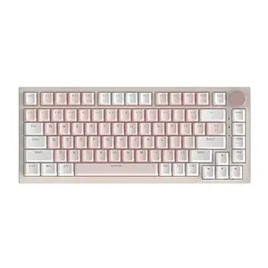 Gaming Mechanical Keyboard with Knob for Mac and PC RGB Wireless Keyboard Kit Good Sound Quality with RGB Light Effects
