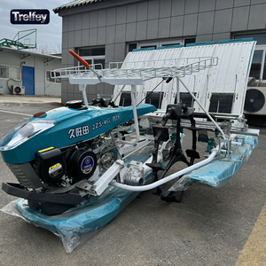 เครื่องปลูกข้าวแบบเข็นมือสำหรับฟาร์มขนาดเล็ก 4/6 แถว ระบบปรับไฮดรอลิก เกียร์เครื่องยนต์ ผลผลิตสูง - Product Image 4