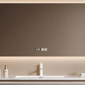 Juego <span class=keywords><strong>de</strong></span> Baño Económico <span class=keywords><strong>de</strong></span> <span class=keywords><strong>Moda</strong></span>, Impermeable, <span class=keywords><strong>de</strong></span> Madera Contrachapada, Montado en la Pared con Espejo LED para Mueble <span class=keywords><strong>de</strong></span> Baño <span class=keywords><strong>de</strong></span> Hotel - Product Image 2
