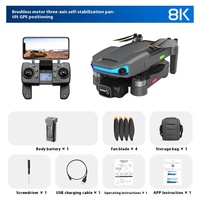 AE3ProMax 8K HD GPS Télécommande Quadcopter Laser Évitement d'Obstacle UAV Brushless Trois Axes Anti-Shake PTZ 4K Image Vidéo