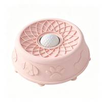 Bol interactif en silicone étanche pour chiens et chats, jouet d'enrichissement anti-ennui et anti-anxiété, distributeur de nourriture à défilement lent