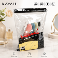 Pemegang tas plastik tahan air untuk mendaki peta kasus pemegang Hiking dompet PVC peta pemegang tahan air berjalan dilipat Velcro