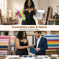 Faja colombienne pour femmes, gaine sculptante post-chirurgie à haute compression, avec ouverture aux fesses, pour la récupération BBL (Phase 1), fermeture éclair