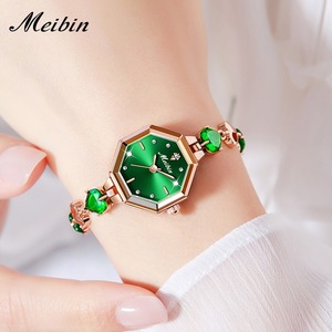 Reloj de Pulsera Octagonal MEIBIN <span class=keywords><strong>1702</strong></span>, Nueva Marca de Alta Gama, Reloj de Cuarzo con Brazalete de Joyería de Lujo Ligero y Popular para Mujer, Venta al por Mayor - Product Image 5
