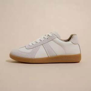 Dexun 2025, Nuevas Zapatillas Deportivas Retro Blancas con Cordones para Mujer, Punta Cerrada, Casuales, Planas, de Lona, con Suela Suave para Correr - Product Image 2