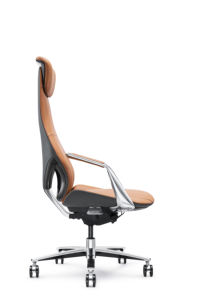 Silla ejecutiva de oficina de cuero ajustable, diseño ergonómico de espalda alta, ejecutiva Boss - Product Image 3