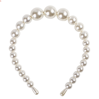 Serre-tête élégant et rayonnant en perles d'imitation de 13 cm, style doux, fabriqué avec soin pour mariages prestigieux et banquets CN ZHE
