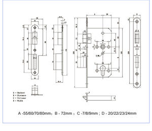 Factory-A72ZND स्मार्ट सिलेंडर लॉक टिकाऊ एंटी-चोरी मोनिट्स लकड़ी के स्टील के दरवाजे के लिए - Product Image 5