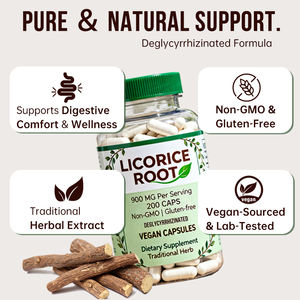 OEM高品質甘草根カプセル 甘草根エキス 補助的な抗炎症作用と粘膜保護のため - Product Image 2