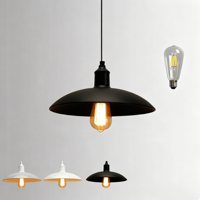 Luminaire suspendu pour îlot de cuisine industriel, luminaire suspendu en fer noir, luminaire suspendu LED pour salle à manger, restaurant