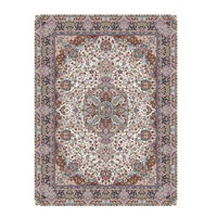 Tapis en soie persan super doux tapis de sol élégant fait à la main Design traditionnel haute densité parfait pour la décoration intérieure