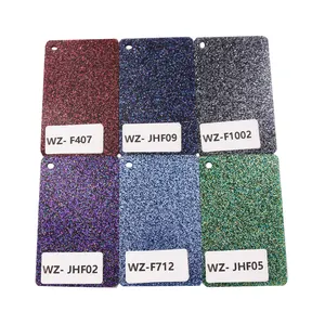 Guangzhou Wanzun Low MOQ 3-8mm tipi foglio iridescente acrilico Shinning Glitter foglio acrilico 122 x244cm