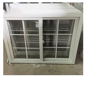 New <strong>Price</strong> 80mm Grill Design Upvc Sliding <strong>windows</strong> - Product Image 1