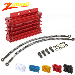 ชุดออยคูลเลอร์ Zuqing สำหรับรถมอเตอร์ไซค์ Monkey 110-150 ซีซี สำหรับขับขี่ออฟโรด ทำจากอะลูมิเนียม CNC พร้อมท่อและน็อต - Product Image 1