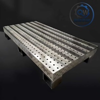 Plateforme de soudage flexible 3D nitrurée, table de soudage modulaire pour le traitement de soudage des châssis automobiles et des pièces automobiles