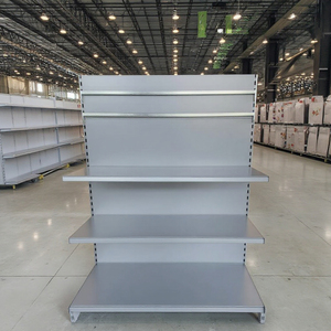 Thời trang ánh sáng nhiệm vụ một mặt Gondola Kệ siêu thị Rack hiển thị đứng cho cửa hàng làm bằng kim loại - Product Image 4