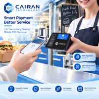 Terminal de point de vente mobile Cairan tout-en-un avec lecteur NFC Android, imprimante thermique, scanner de codes-barres, caisse enregistreuse sans fil portable pour le commerce de détail