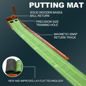 Tapis d'entraînement de <span class=keywords><strong>golf</strong></span> miniature pour l'extérieur et l'intérieur, tapis de putting en bois pour le <span class=keywords><strong>golf</strong></span> - Product Image 4