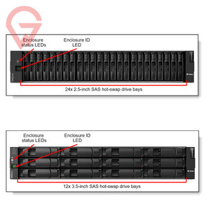 ThinkSystem DE4000H 64GB Gen 2nd 2U24 SFF 2U12 เซิร์ฟเวอร์แบบแร็คพร้อมฮาร์ดดิสก์ไฮบริด 192 ไดรฟ์ รุ่นที่ 2 ขนาด 2U24 SFF มีสินค้าในสต็อก - Product Image 1