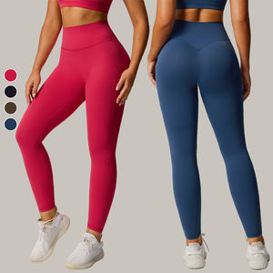 Legging de yoga personnalisé avec logo, contrôle du ventre, pour <span class=keywords><strong>l</strong></span>'entraînement en extérieur, push-up, sport, fitness, respirant et moulant pour femme – Grande Vente - Product Image 1