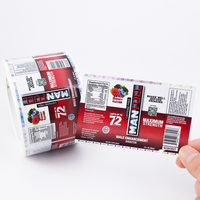 Etiqueta Adhesiva de Vinilo Impermeable Personalizada para Embalaje de Cosméticos, Etiqueta de Código de Barras, Etiqueta Adhesiva de Lujo con Lámina Dorada, Etiquetas Impresas en Rollo