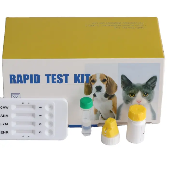 Hond Canine Ehrlichia Anaplasma Lyme Heartworm Combo Snelle Test Kit Ehr Ana Lyme Hw Test Antilichaam Snelle Test