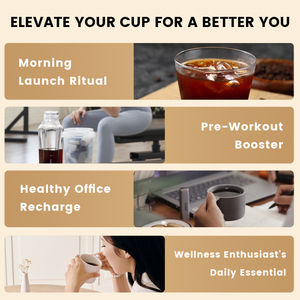 Lifeworth Gesunde Kontrolle Pulver Gewichtsfit Ganoderma Instantkaffee mit Garcinia Cambogia Diät Grünkaffee - Product Image 5